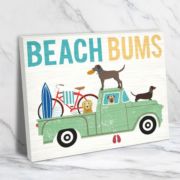 Americanflat Coastal Minimalist Beach Bums Truck I By Michael Mullan Canvas