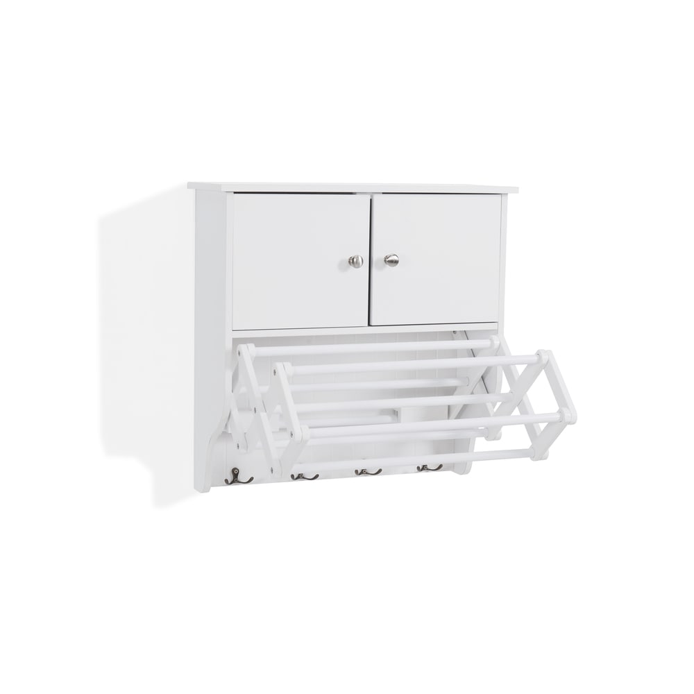 Danya B. Accordion Drying Rack with Cabinet