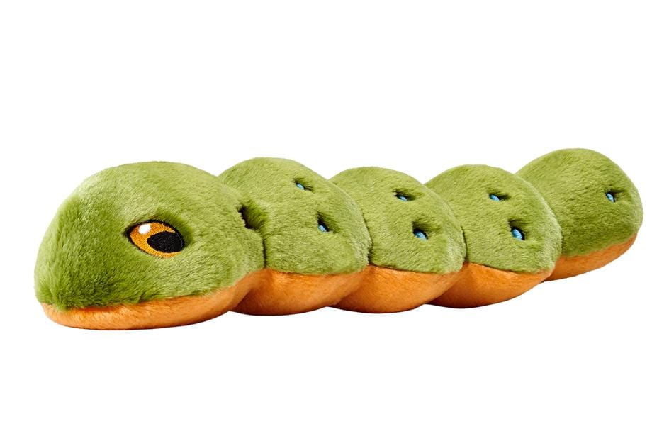 Fluff and Tuff Katie Caterpillar Plush Dog Toy