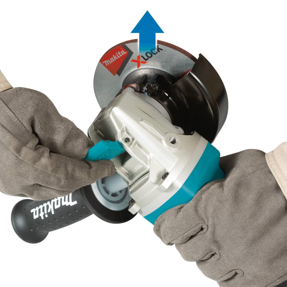 Makita 4-1/2 X-LOCK Angle Grinder， with AC/DC Switch