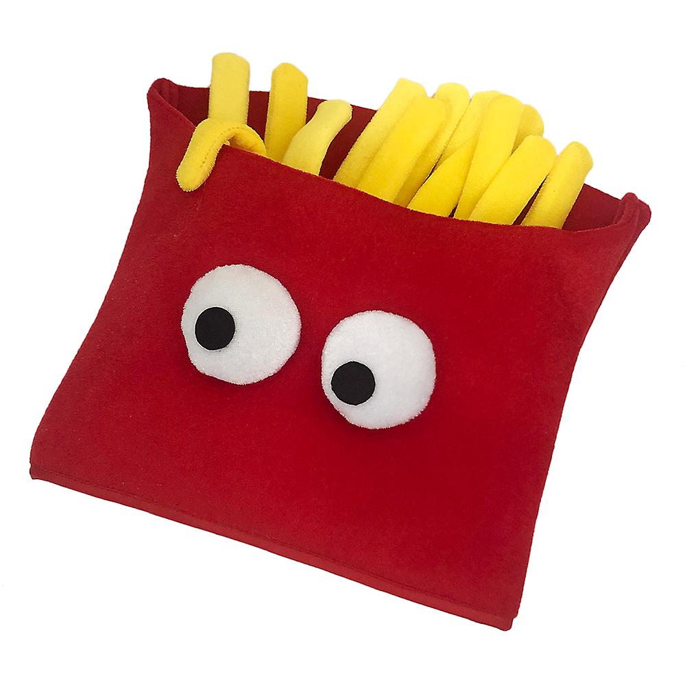 Halloween French Fries Fancy Hat French Fries Shaped Fast Food Hat Carnival Christmas Party Dress Up Costume Accessory