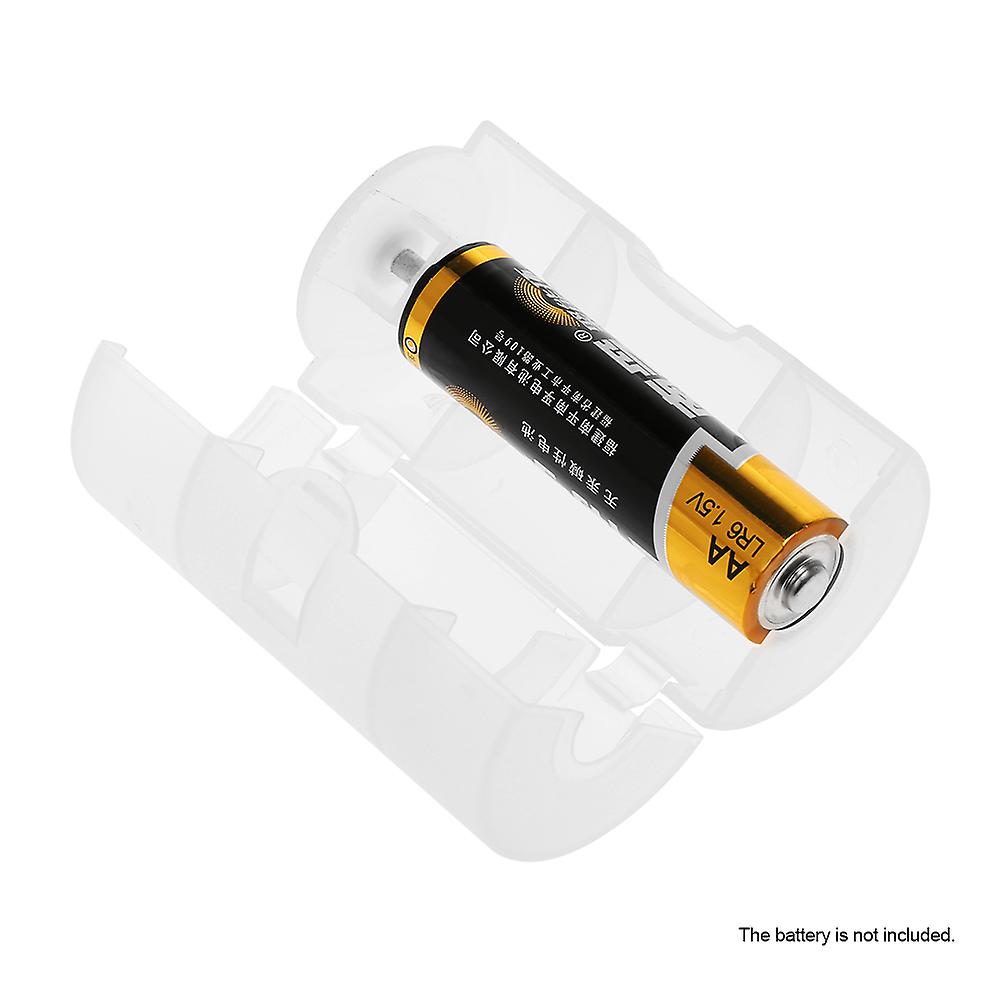 4 Aa To D Battery Converter White