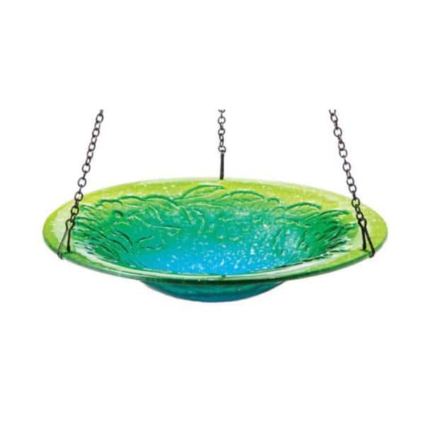 Evergreen Hanging Colors of the Sea Glass Birdbath 2BF663