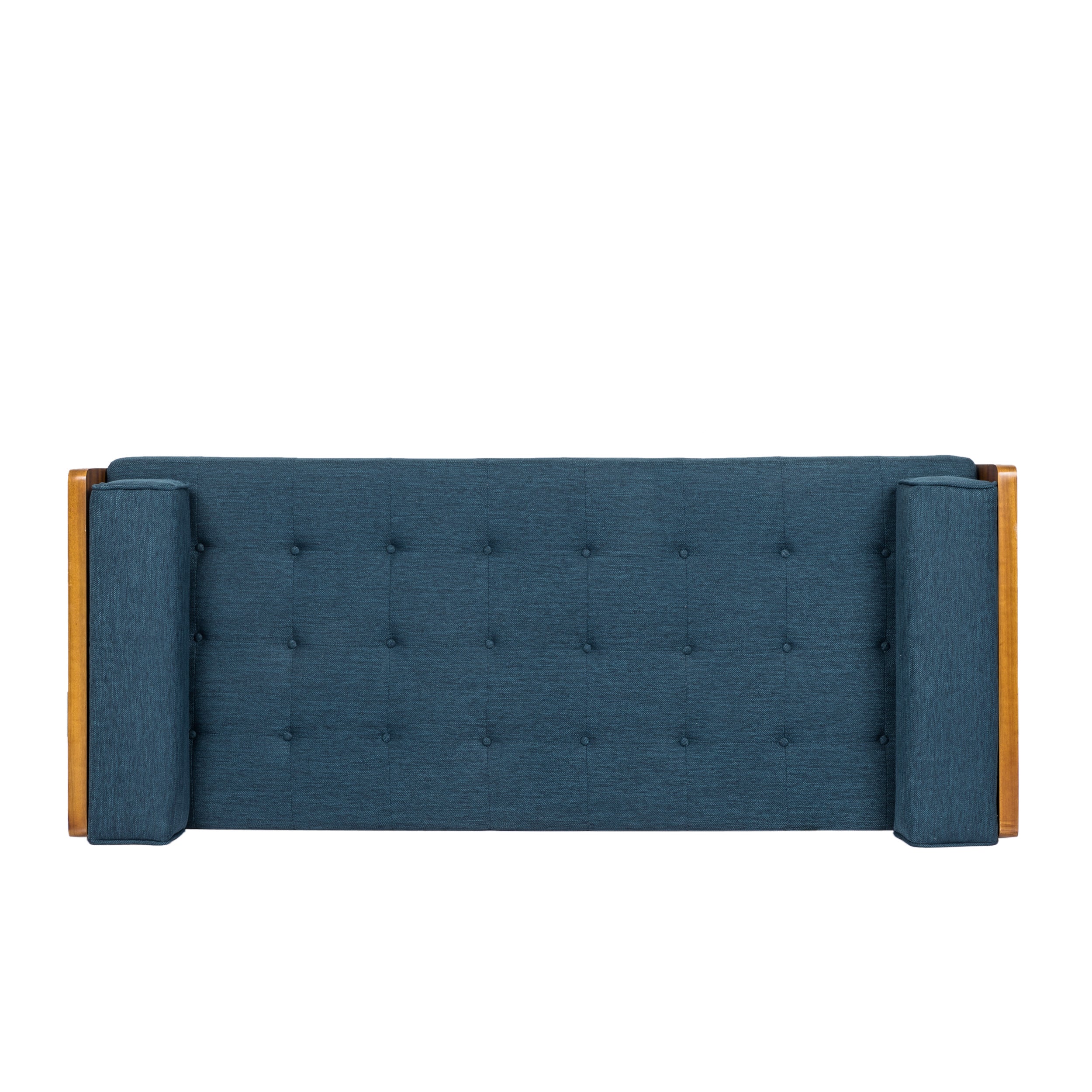 Tiltonsville Mid-Century Modern Tufted Double End Chaise Lounge with Bolster Pillows