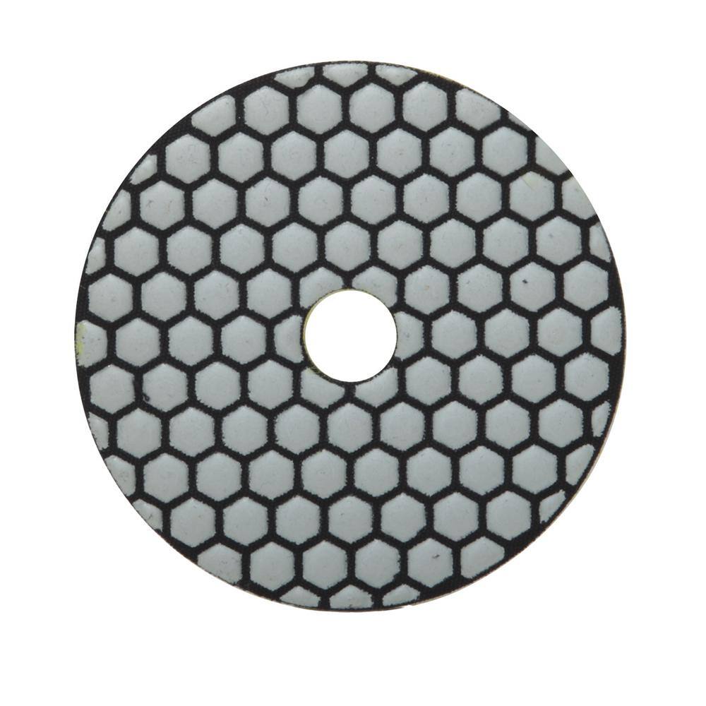 Rubi 4 in. 100 Grit Resin Dry Polishing Pad 61913