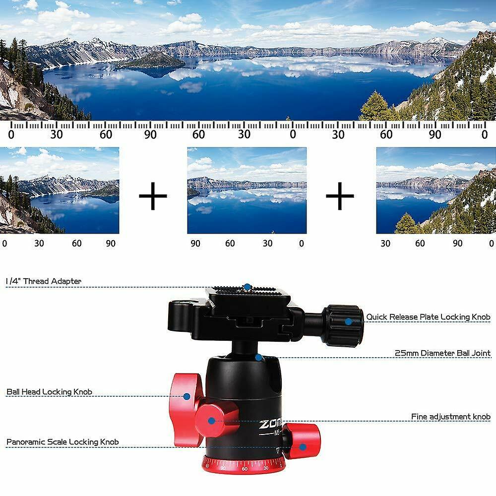 Zomei M5 Professional Tripod Monopod Ballheadfor Canon Nikon  Digital Camera