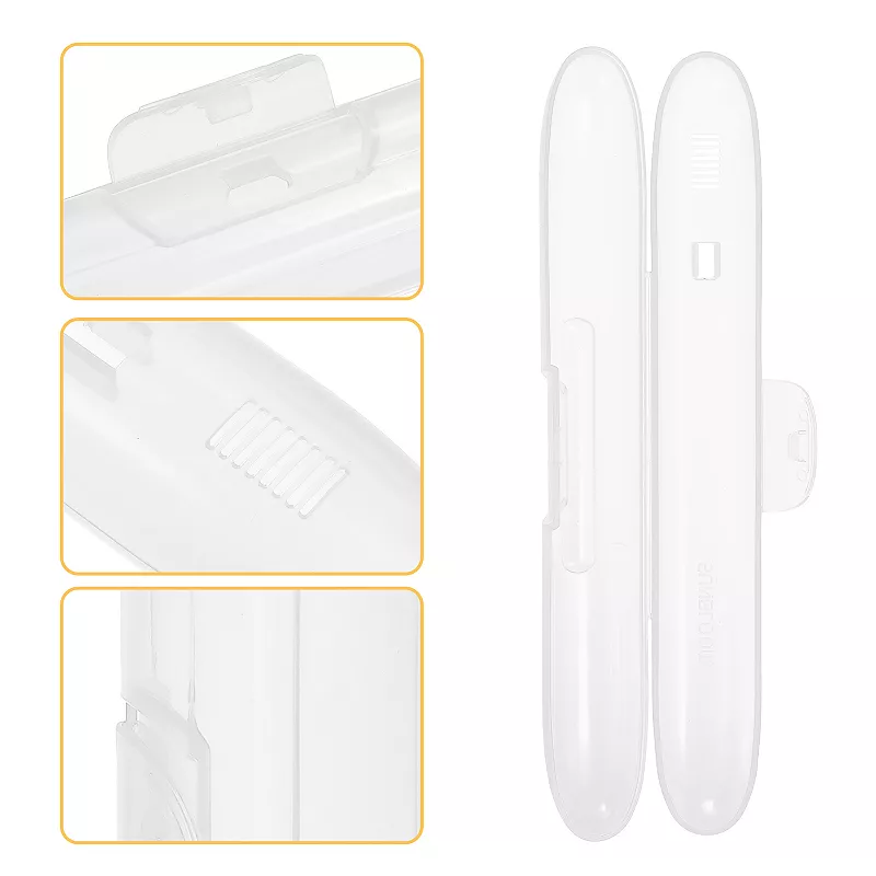 Portable Toothbrush Cases Toothbrush Holders Plastic 8.46x1.18x1.14