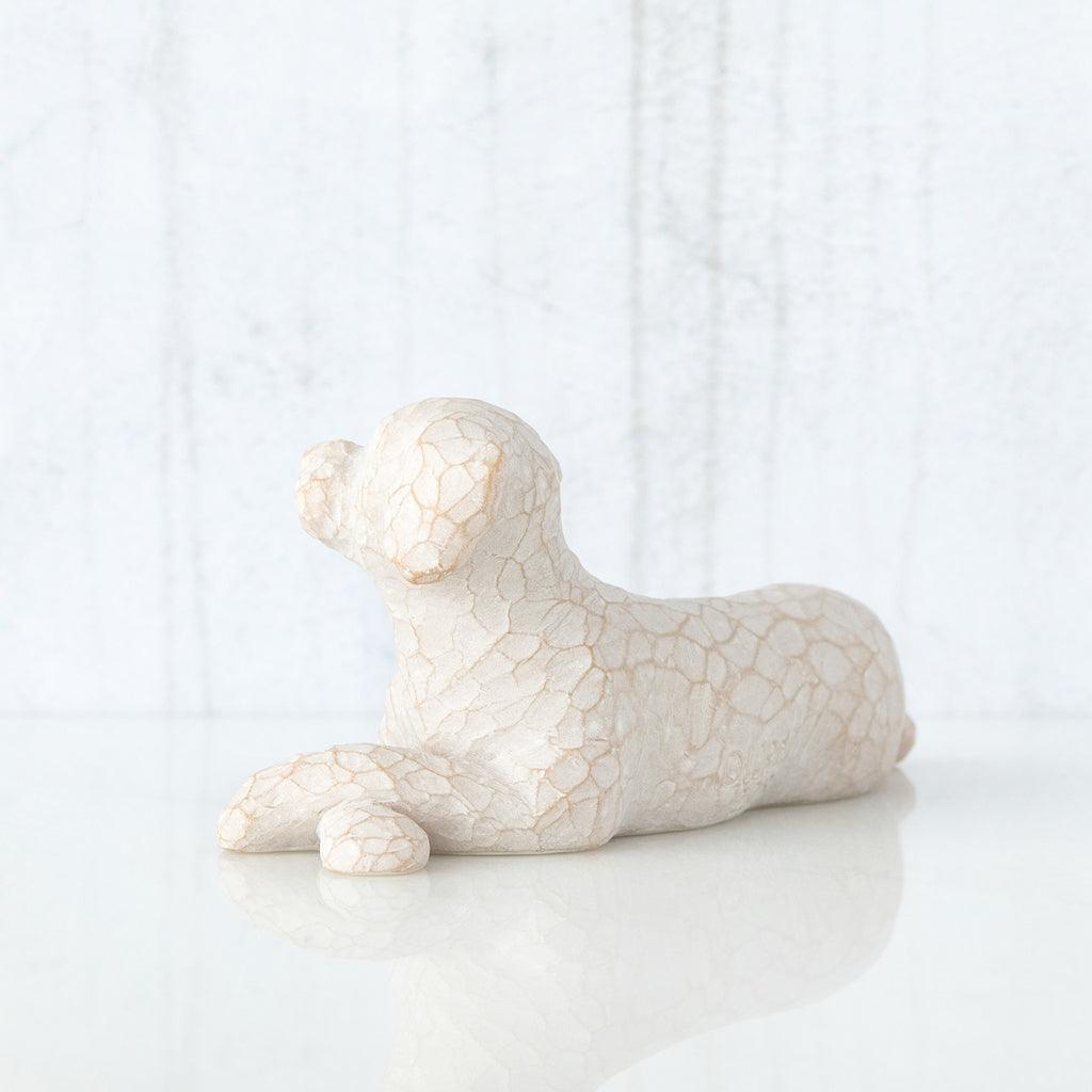 Willow Tree  Love My Dog (Small, Lying Down) Figurine