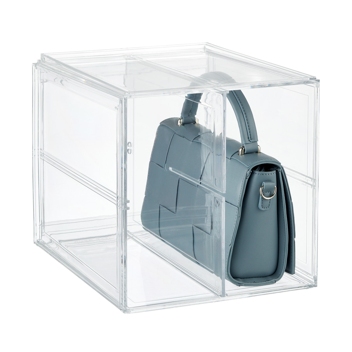 Clear Divided Handbag Cube