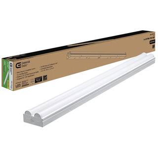 Commercial Electric 4 ft. 225-Watt Equivalent Integrated LED White Strip Light Fixture 4000K Bright White High Output 4500 Lumens (4-Pack) 55603191-A-4PK