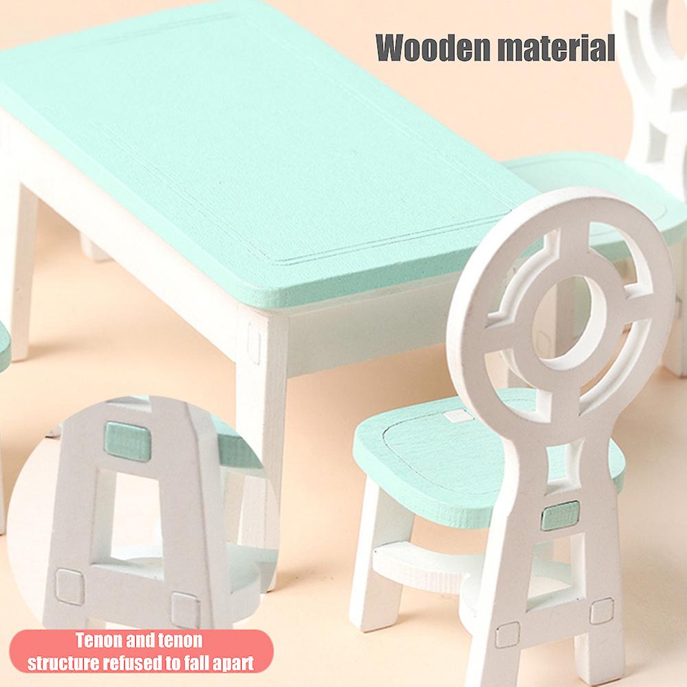 Simulation Small Furniture Children Toy Set Wooden Kitchen Living Room Bedroom Doll House Furniture Bedroom