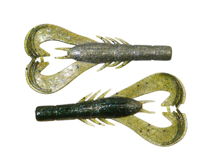 Googan Krackin Craw 3 Natural， 10 Pack - GOGKC3NAT