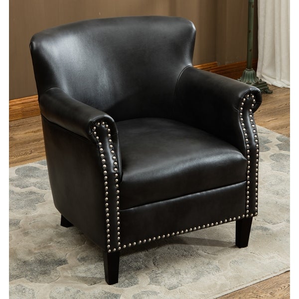 Hendrick Faux Leather Club Chair by Greyson Living