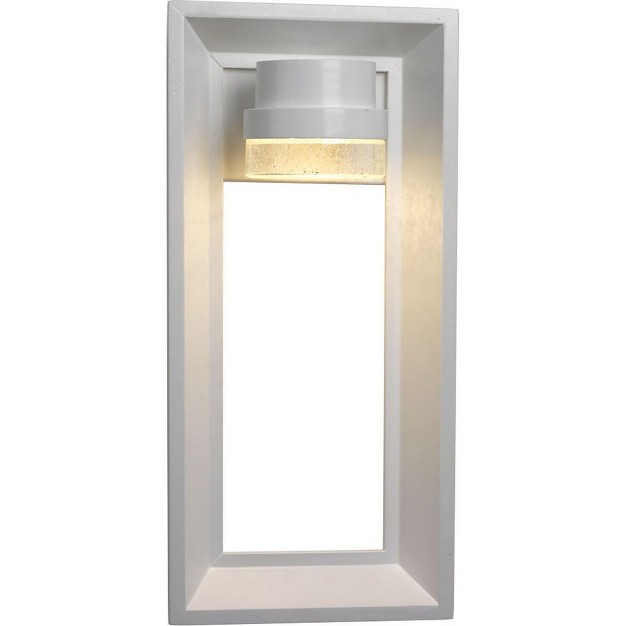 Progress Lighting Z 1010 1 light Outdoor Wall Sconce Black Finish Seeded Glass Shade