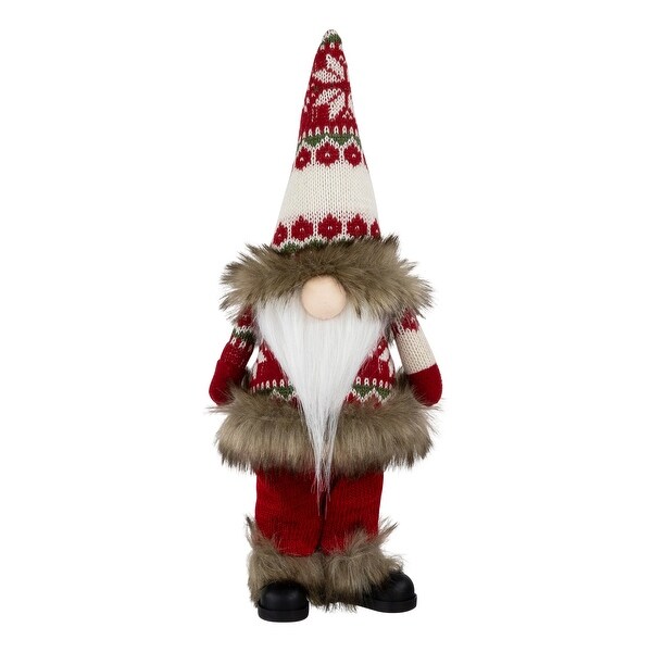 Standing Gnome with Knitted Outfit Christmas Figure