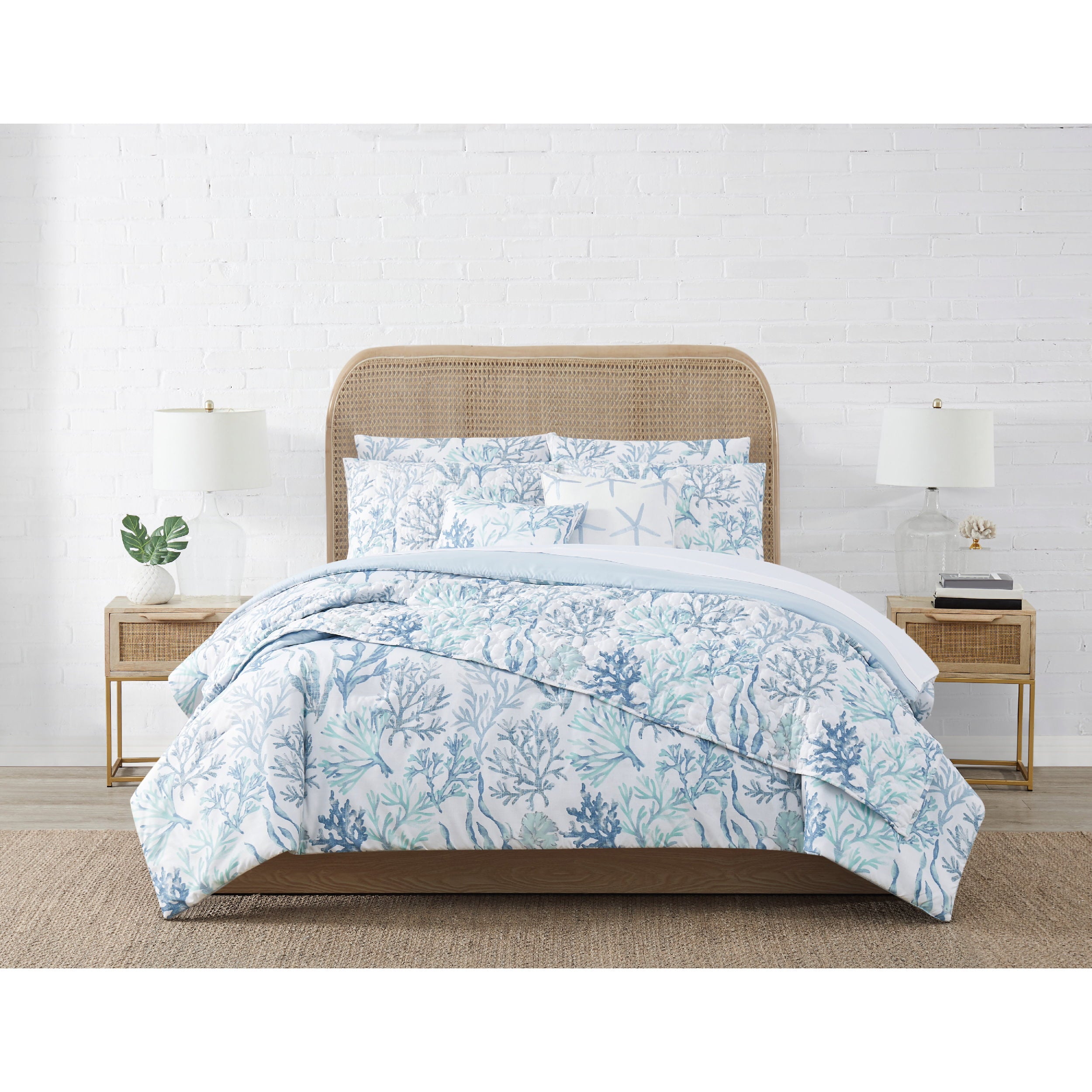 Coastal Living Palm Beach Coastal 2-Piece Twin XL Duvet Cover Set