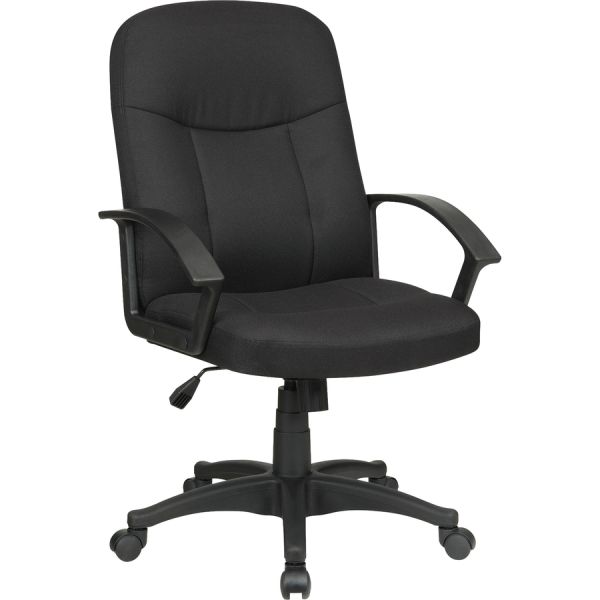 Lorell Executive Fabric Mid-Back Office Chair