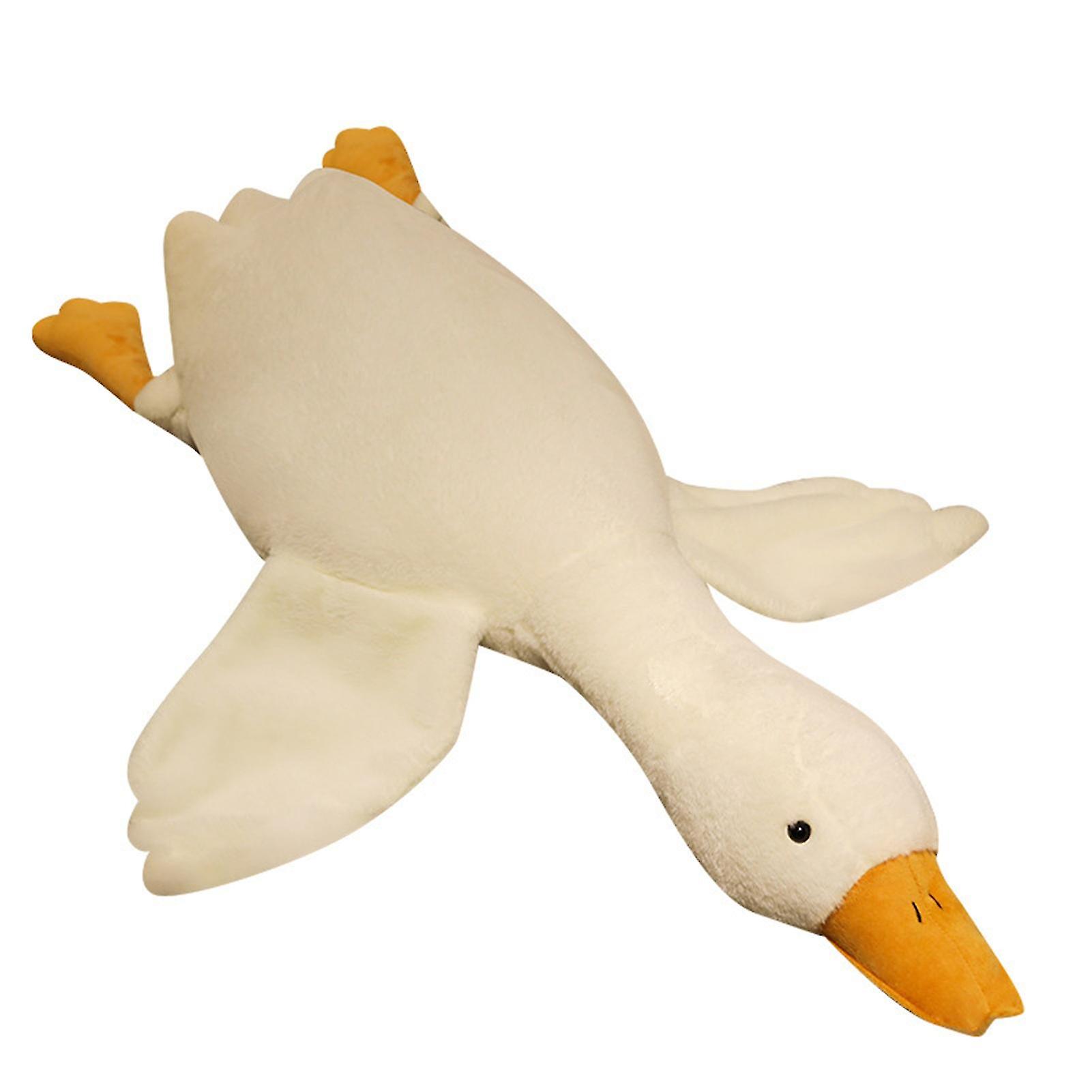 Stuffed Animal Toy Big White Goose Shape Simulation Design Cute Beautiful Soft Comfortable Plush Pillow ToyBig White Goose 50cm