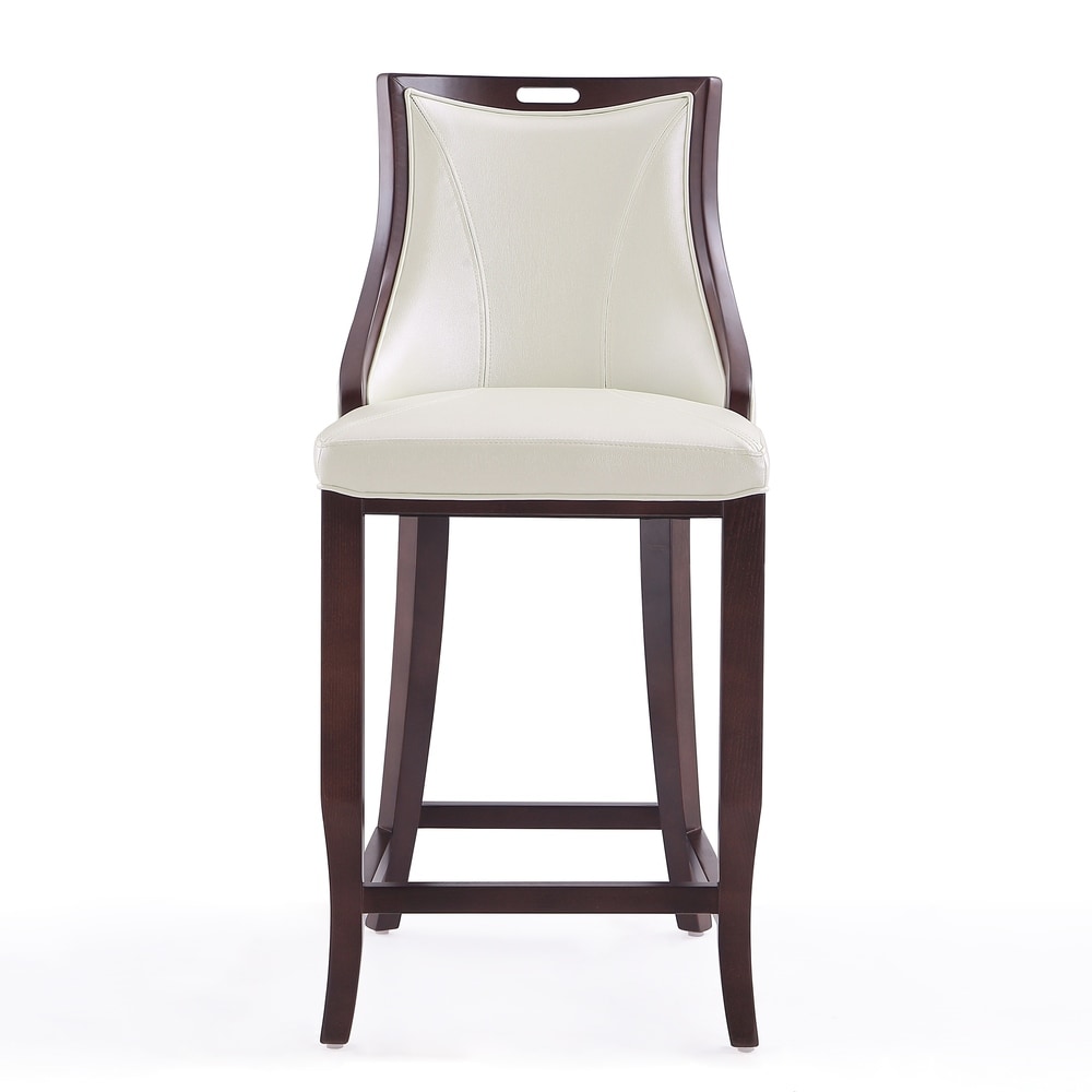 Emperor Upholstered Wood Bar Stool