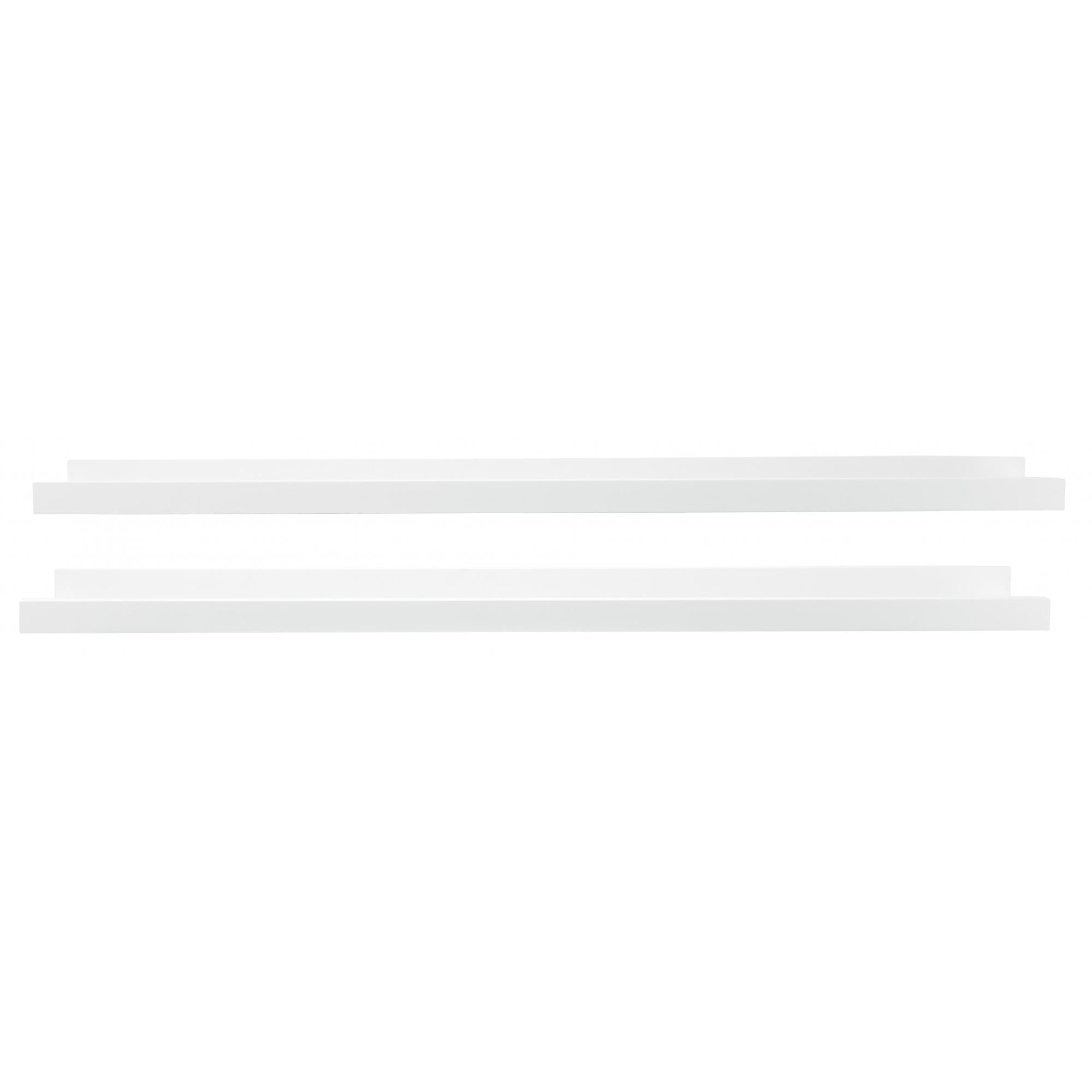 KG Medium Density Fiberboard Floating Shelf, Set of 2, White