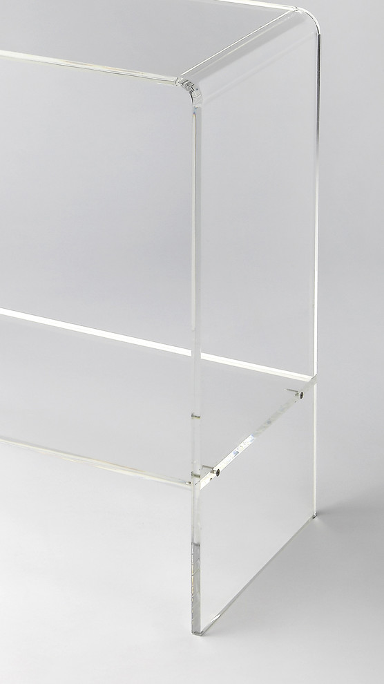 Butler Crystal Clear Acrylic Console Table   Contemporary   Console Tables   by HedgeApple  Houzz