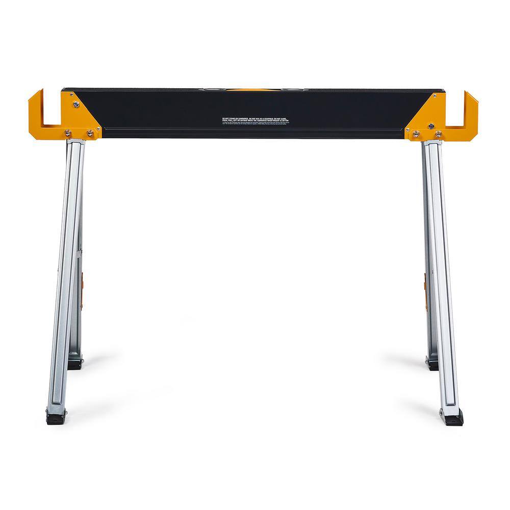 TOUGHBUILT 41.54 in. W x 28.8 in. H C550 Powder-Coat Steel Sawhorse and Jobsite Table with 1100 lb capacity TB-C550