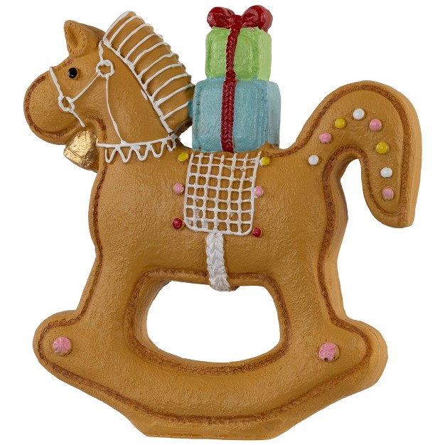 Gingerbread Rocking Horse Christmas Figurine