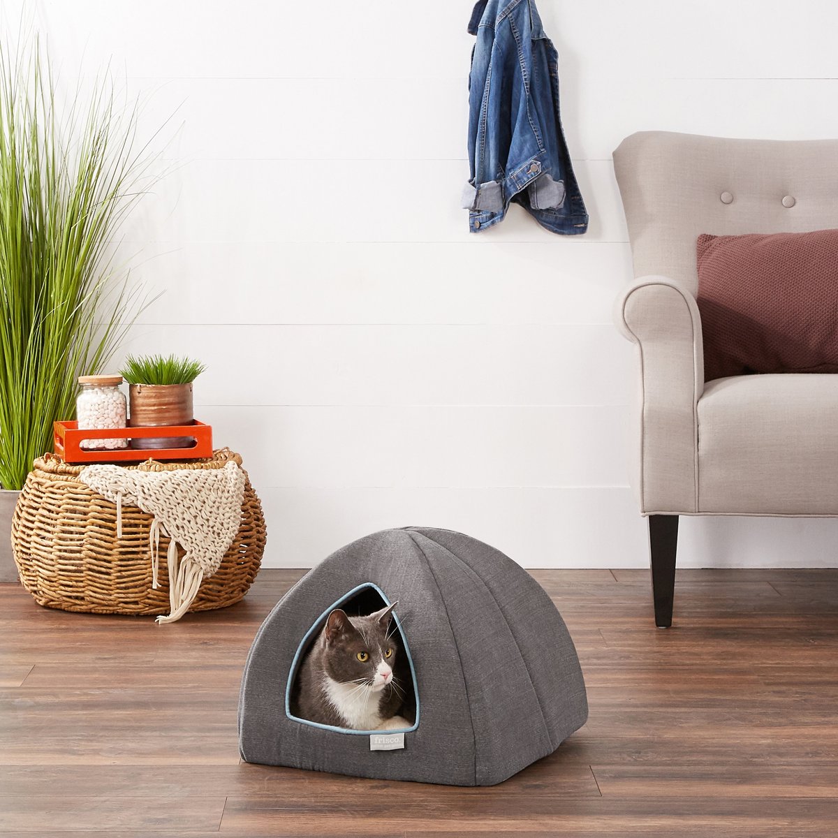 Frisco Igloo Covered Cat and Dog Bed