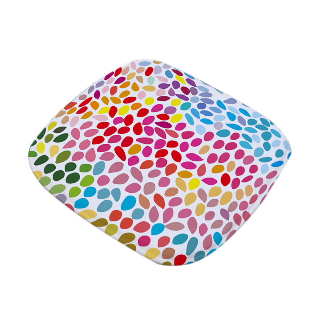 Pompotops DDigital Printed Cotton Non-Slip Seat Cushion Outdoor Restaurant Garden Cushion