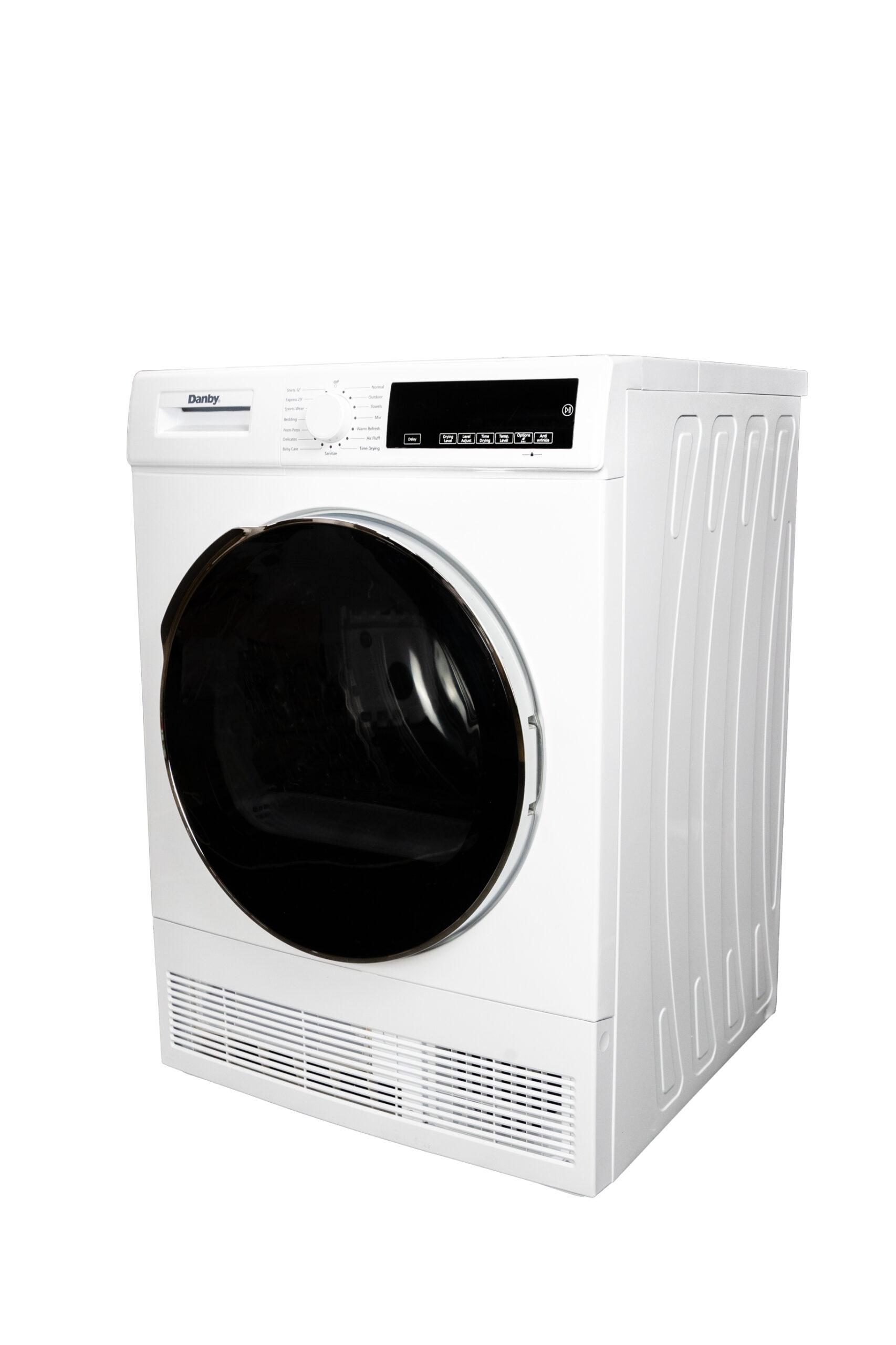 Danby DDY040D4WDB Danby 24-Inch, 4.0 Cu Ft. Compact Condensing Sensor Dryer In White With Stacking Kit