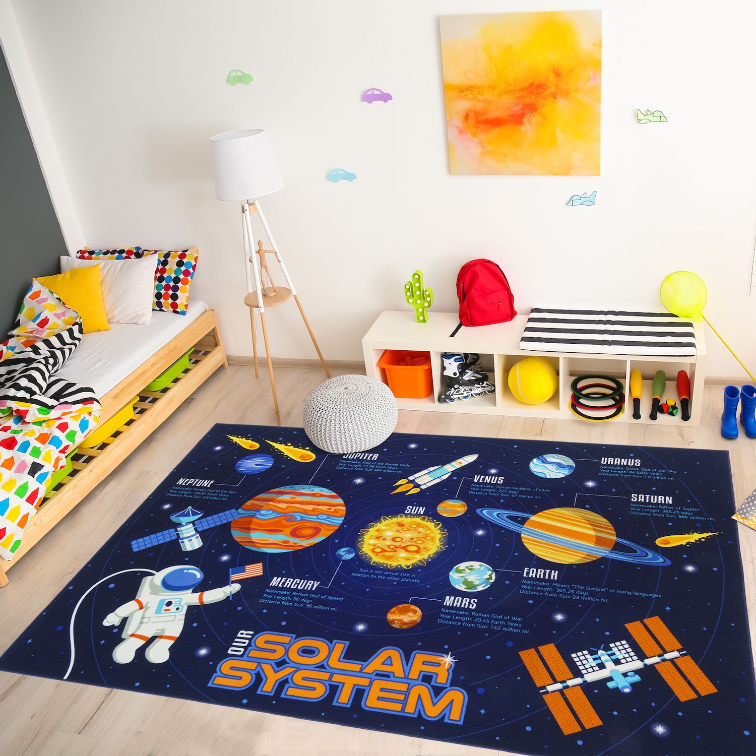 Gertmenian Teach Me Education Solar System 6'2'' x 9'6'' Rug