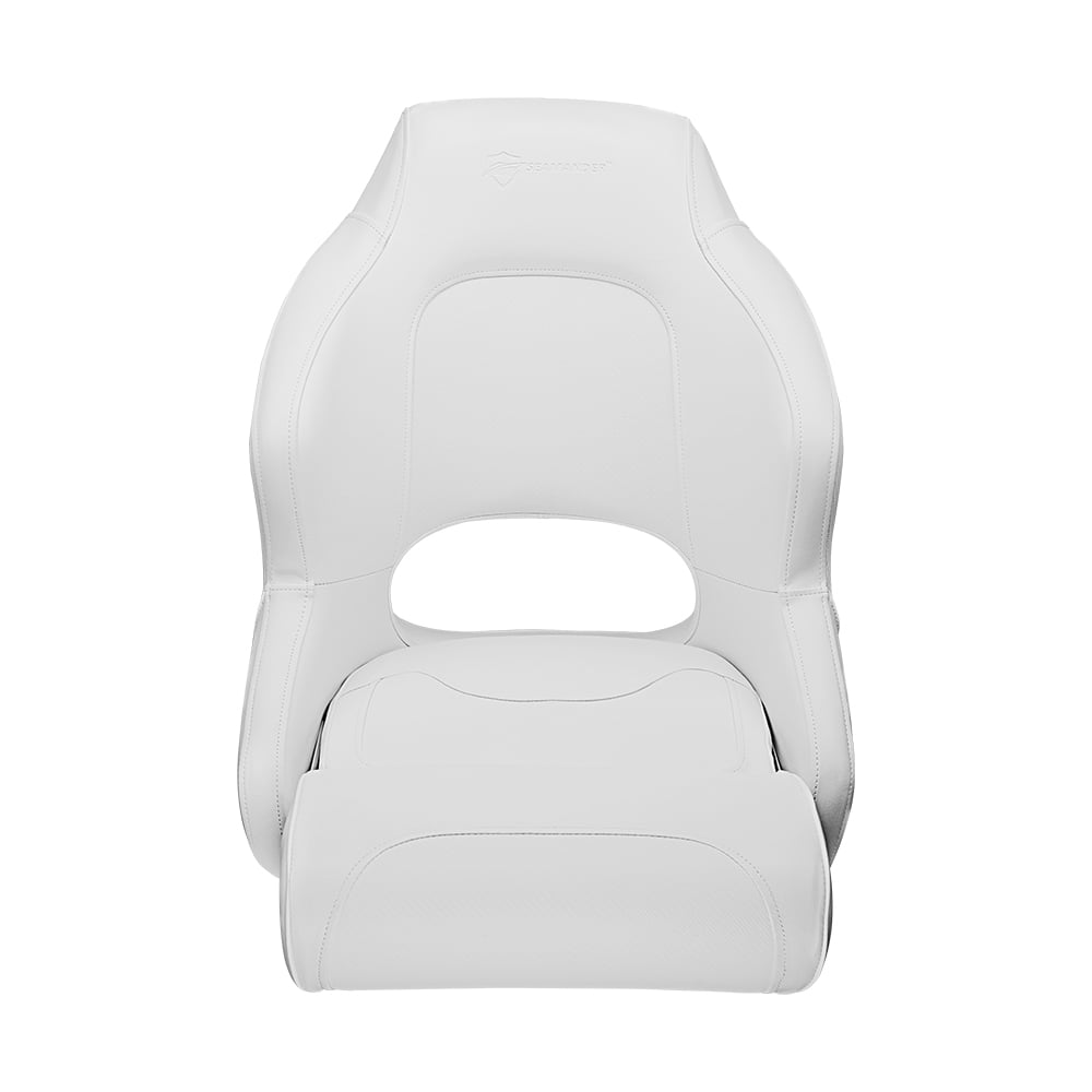 Seamander S1043 Series Premium Bucket Seat，Sport Flip Up Seat， Captain Seat， Colors White/White