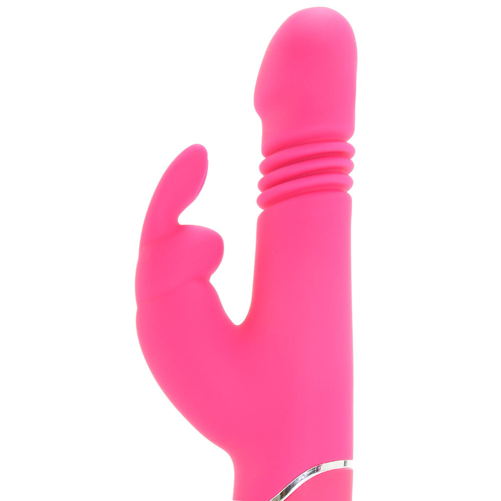 Happy Rabbit Thrusting Silicone Rabbit Vibe in Pink