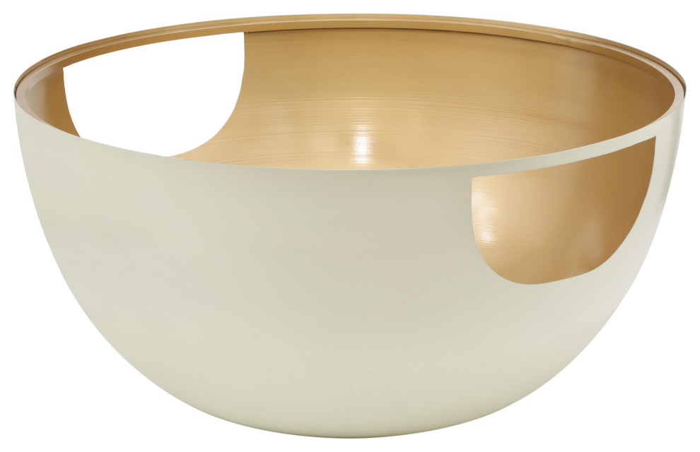 Doma Cream / Gold Coffee Table   Contemporary   Coffee Tables   by Meridian Furniture  Houzz