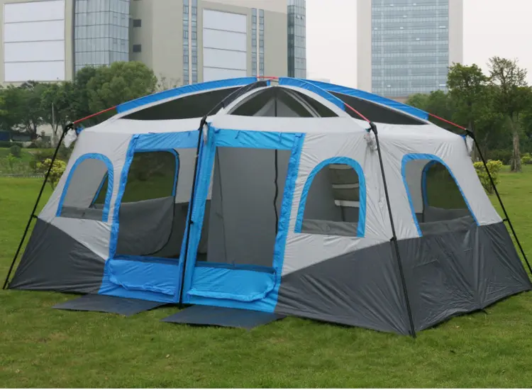 outdoor tent two livingroom rain protection sunscreen 8 people large family camping tent