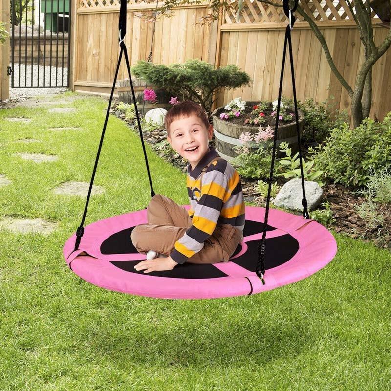 40 Inch Flying Saucer Tree Swing for Kids Adults