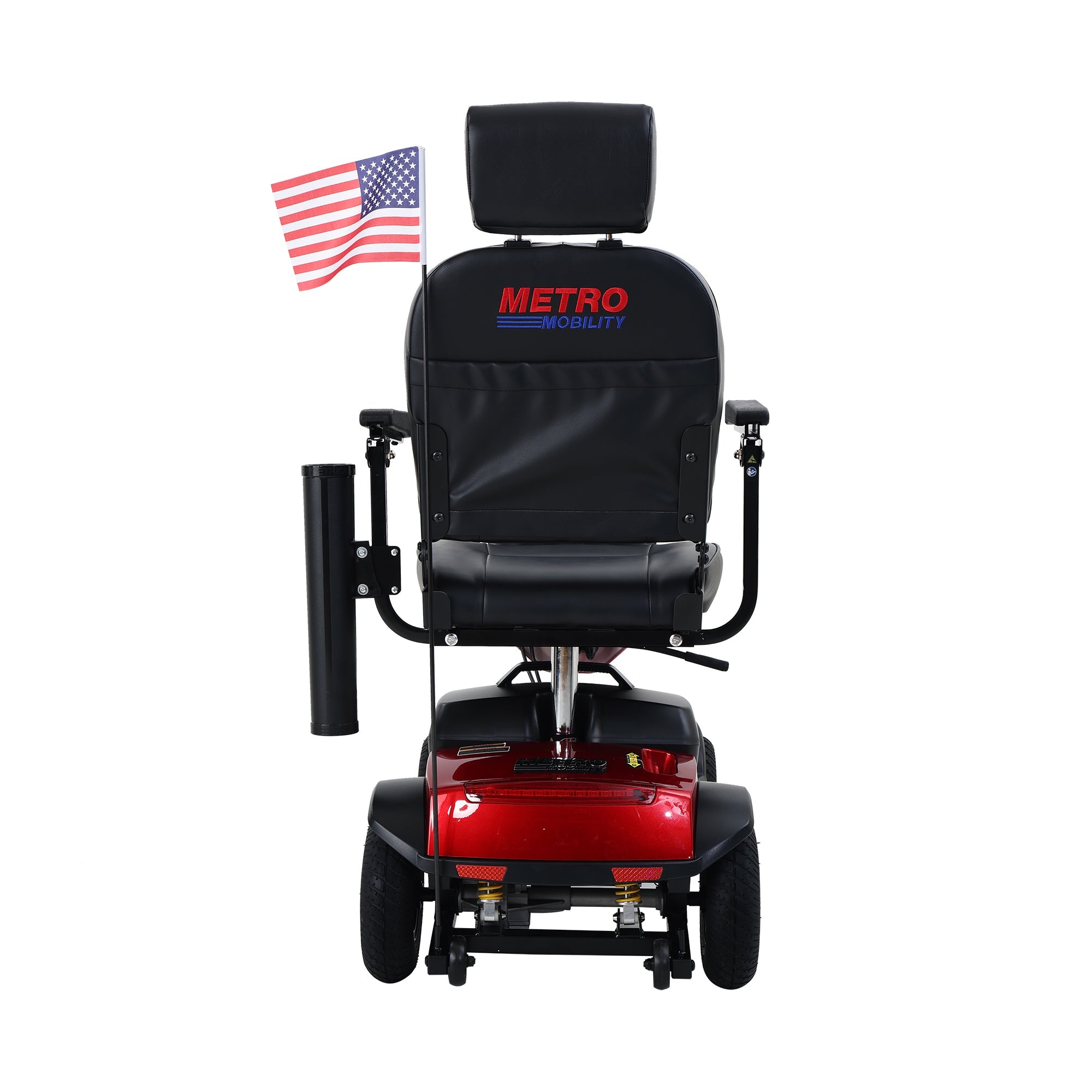 Folding Mobility Scooters for Seniors Adults, 4 Wheels Outdoor Compact Electric Powered Mobile Wheelchair Device for Elderly, Collapsible and Compact for Travel (MAX Plus Red)