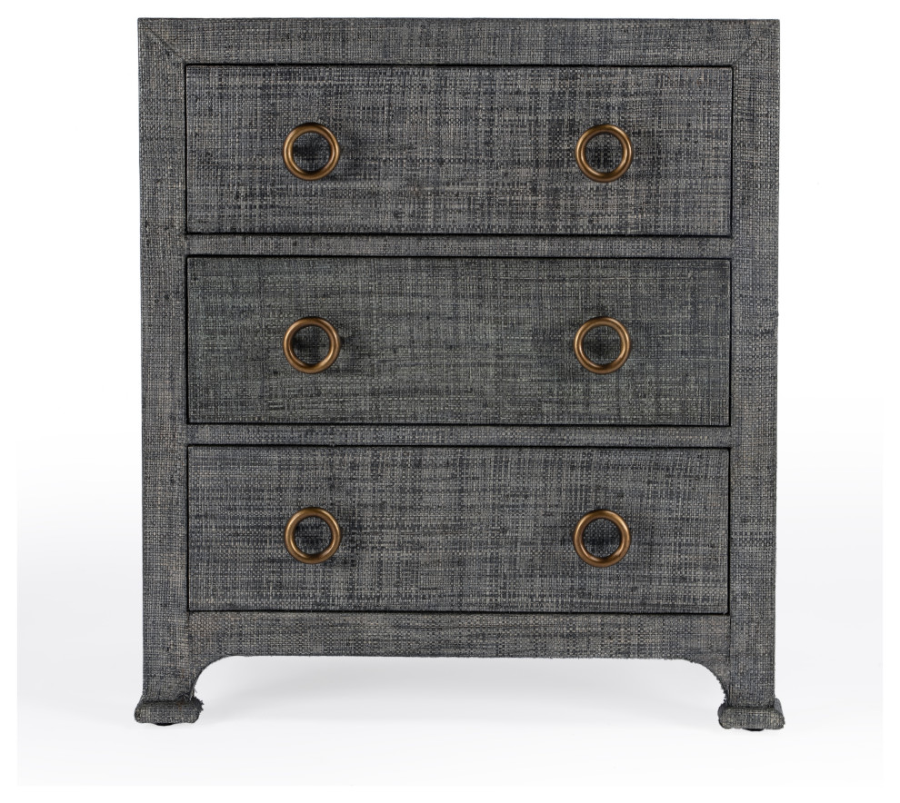 Chatham Raffia 3 Drawer Accent Chest   Transitional   Accent Chests And Cabinets   by Butler Specialty Company  Houzz