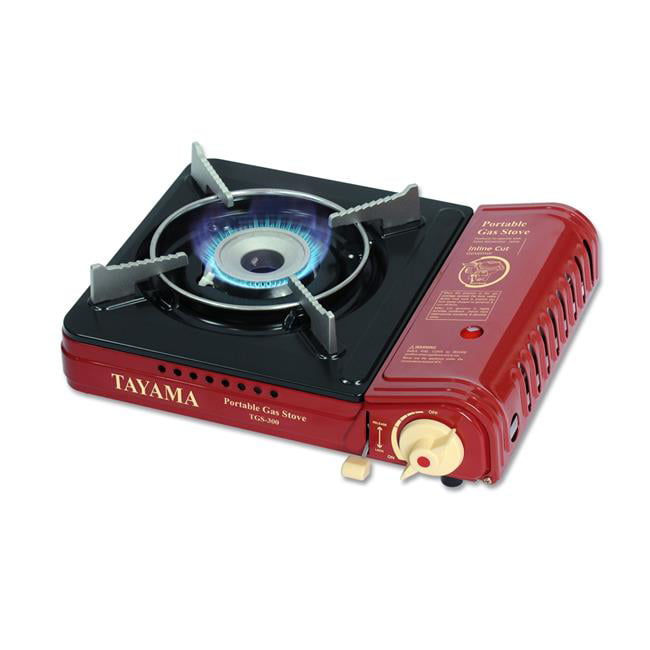 Tayama TGS-300 13 in. Portable Butane Gas Stove&#44; Red