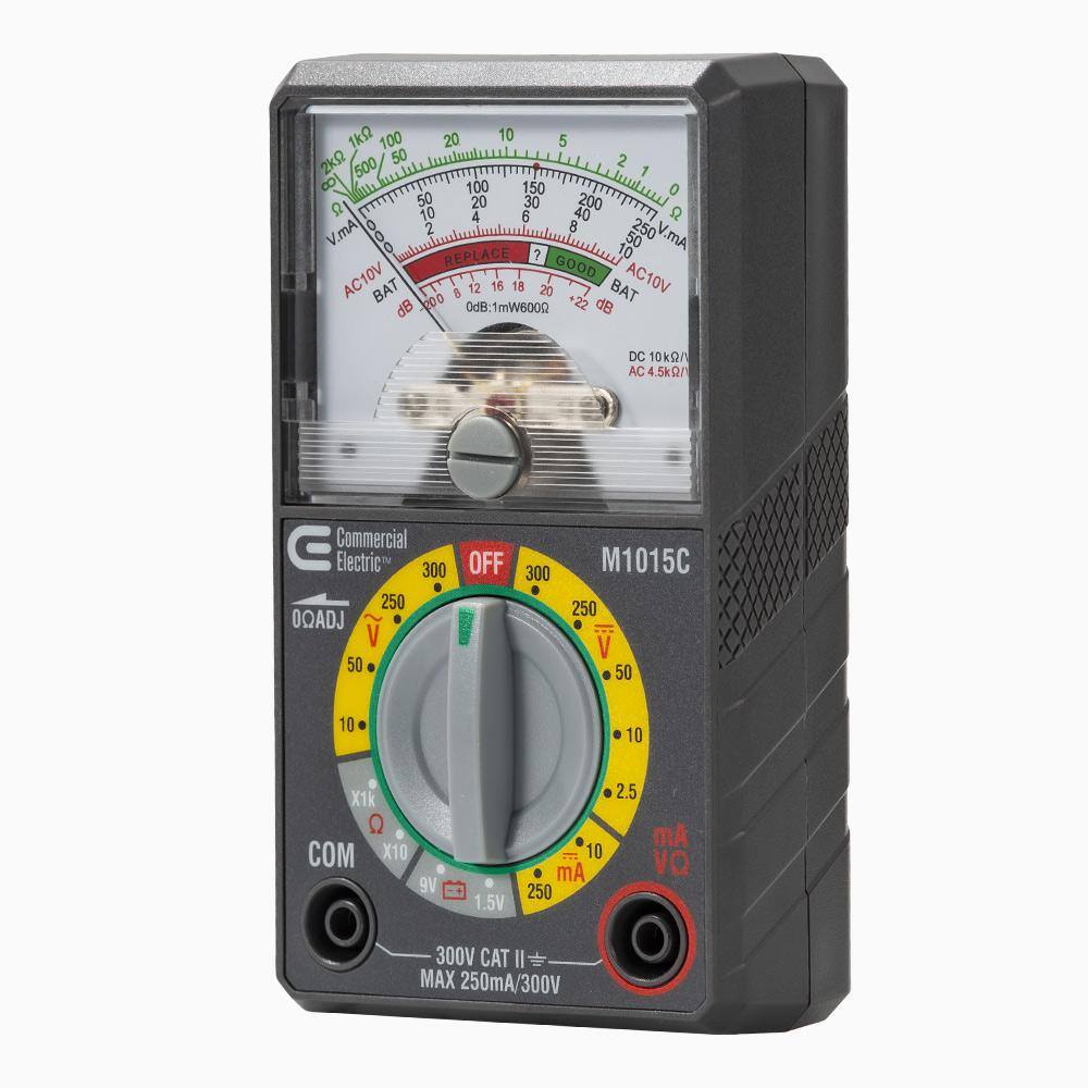 Commercial Electric Analog Multi-Meter M1015C