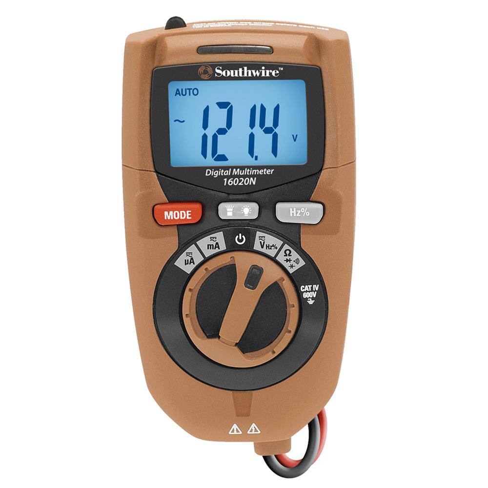 Southwire Compact 3-In-1 CAT IV Digital Multi-Meter 63018640