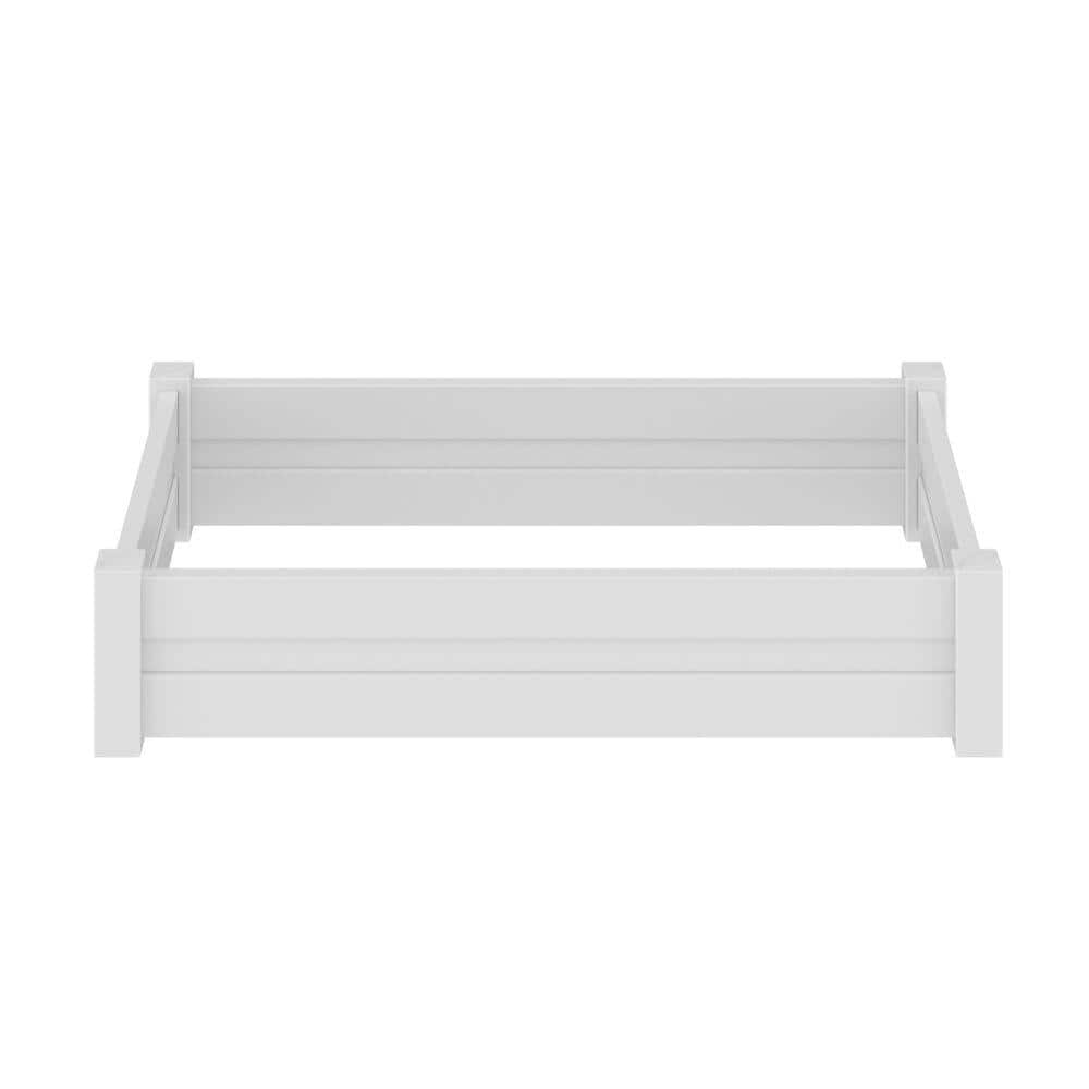 Barrette Outdoor Living 3 ft x 6 ft White Raised Garden Bed 73053449