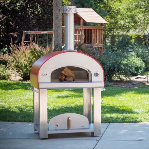 Bella Grande 36-Inch Outdoor Wood-Fired Pizza Oven On Cart