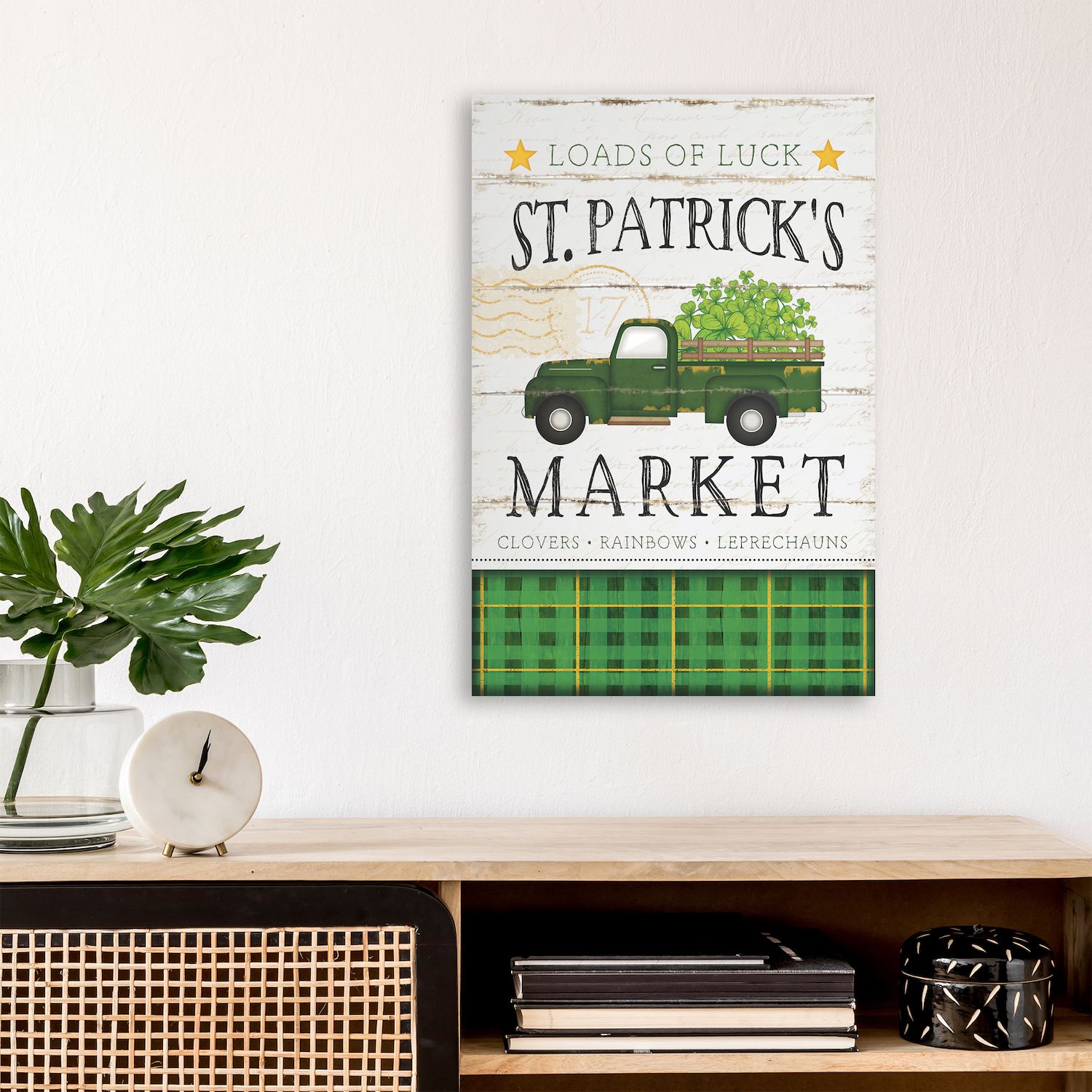 COURTSIDE MARKET St. Patrick's Day At The Market Canvas Wall Art