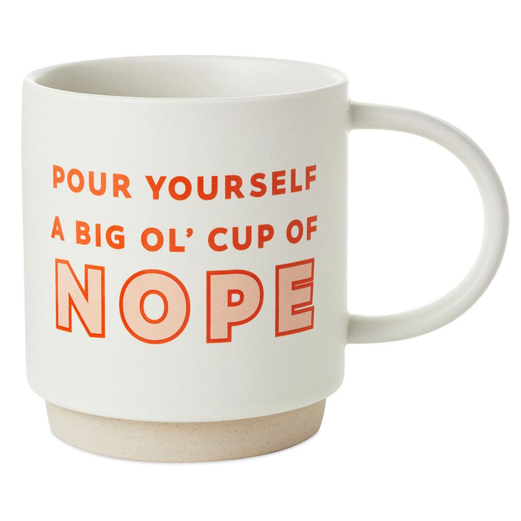 Hallmark  Cup of Nope Funny Mug, 16 oz.