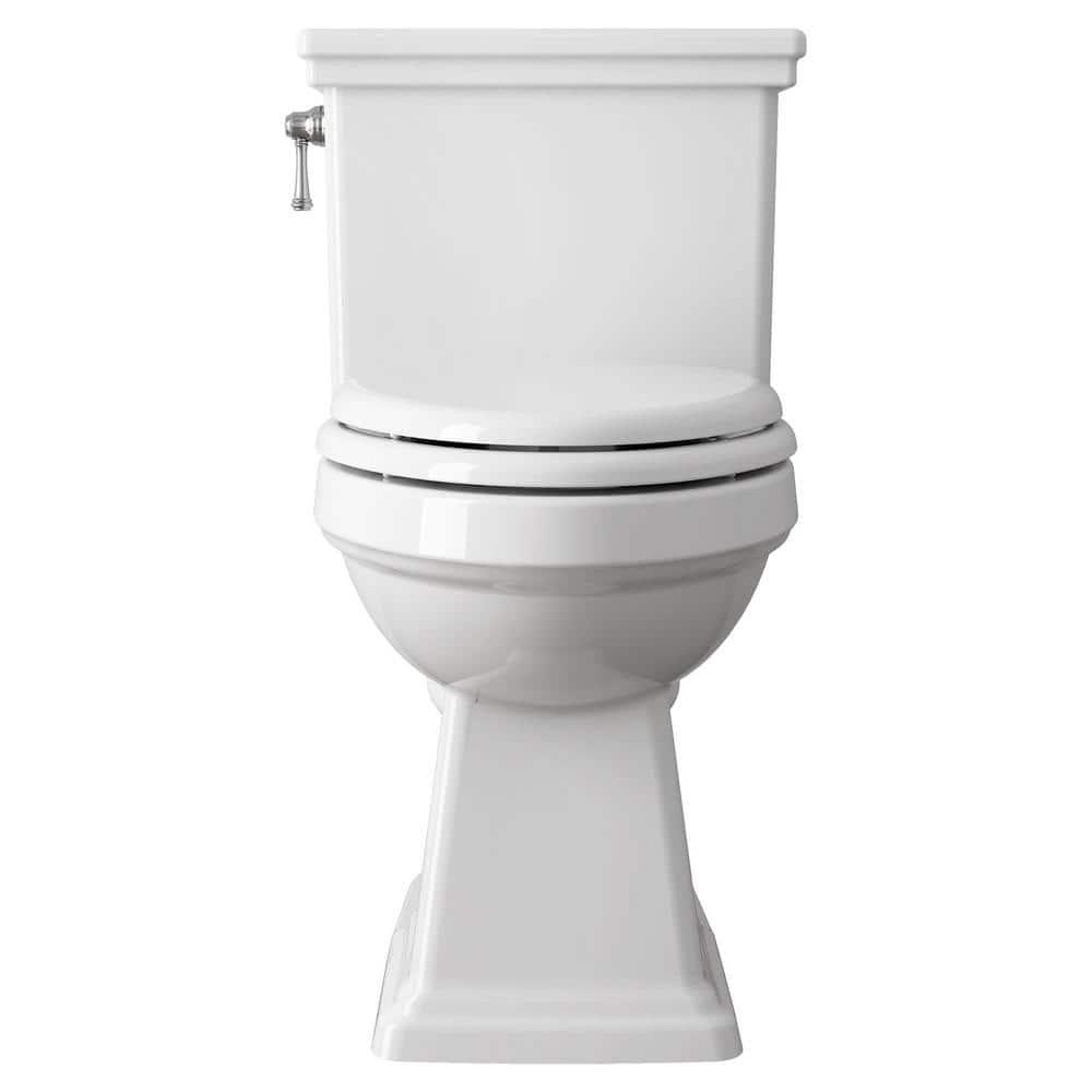 American Standard Lexington Tall Height 2Piece 128 GPF Single Flush Elongated Toilet with Slow Close Seat in White