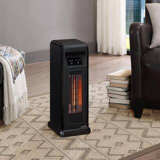 Twin Star Home Duraflame 23.01 in. 1500-Watt Electric Infrared Quartz Tower Heater with Remote 5HM9100-O560