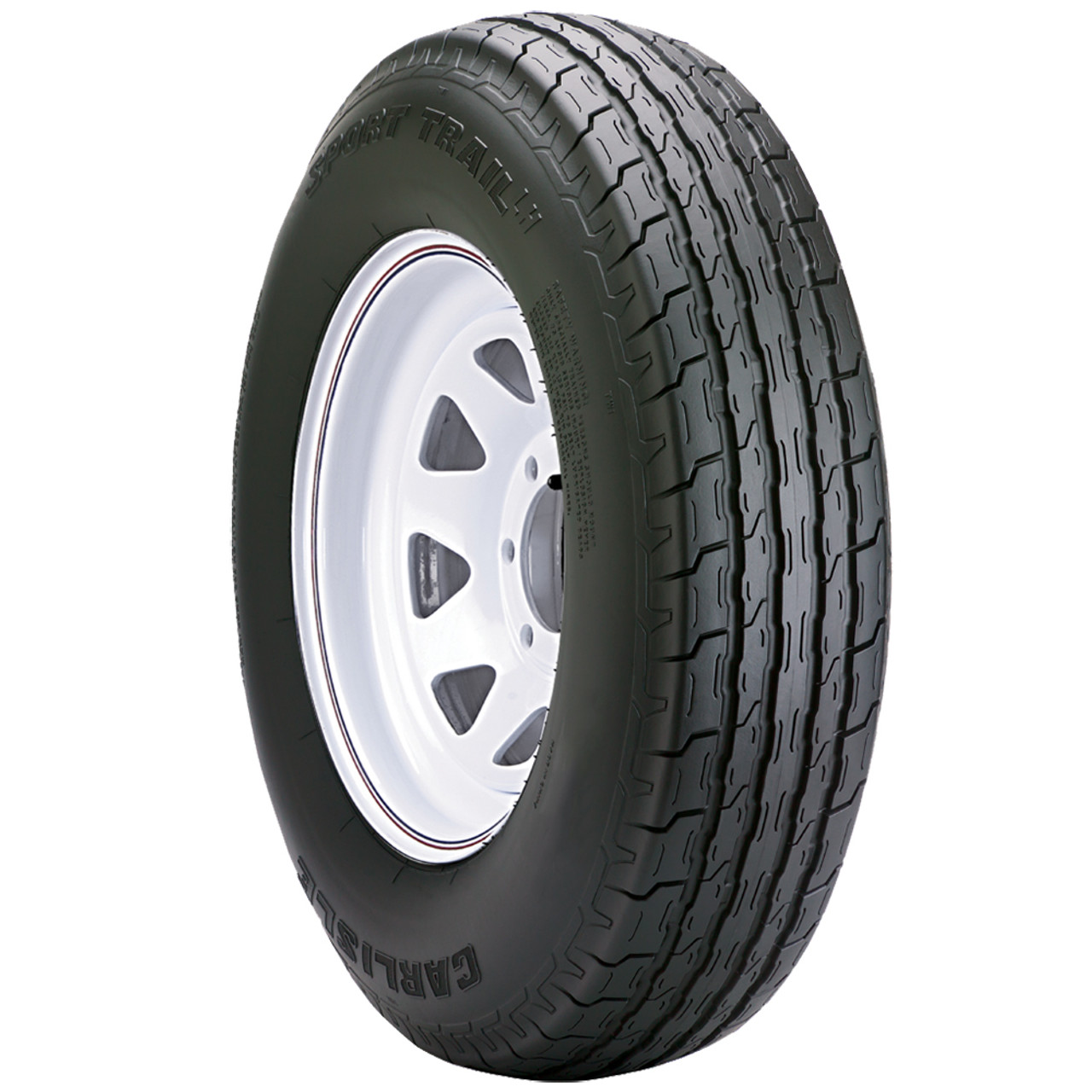 Carlisle Sport Trail LH ST 4.8-12 C (6 Ply) 5 x 4.5 White Eight Spoke Tire and Wheel Assembly