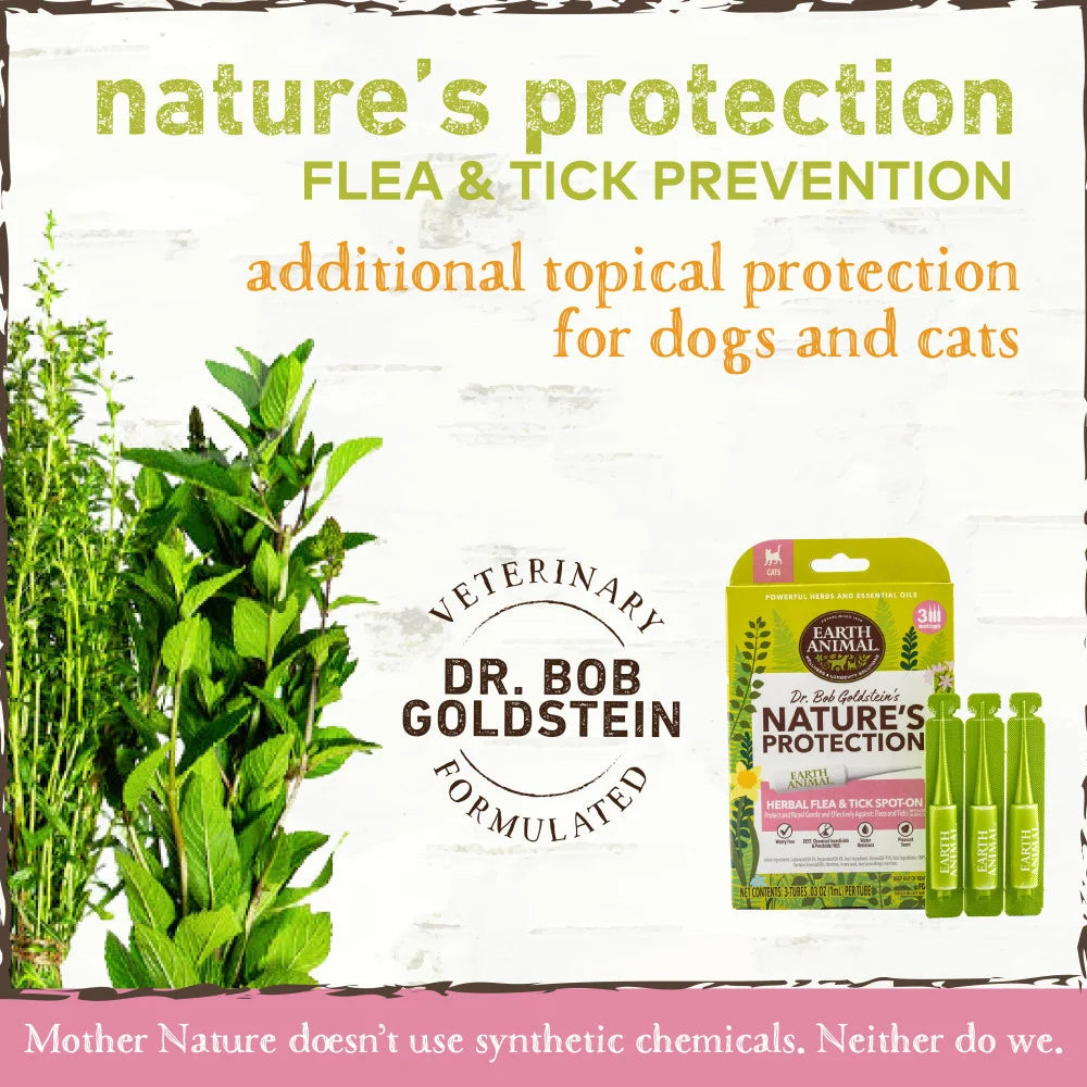 Nature Protection Flea and Tick Prevention Herbal Spot-On for Cats;