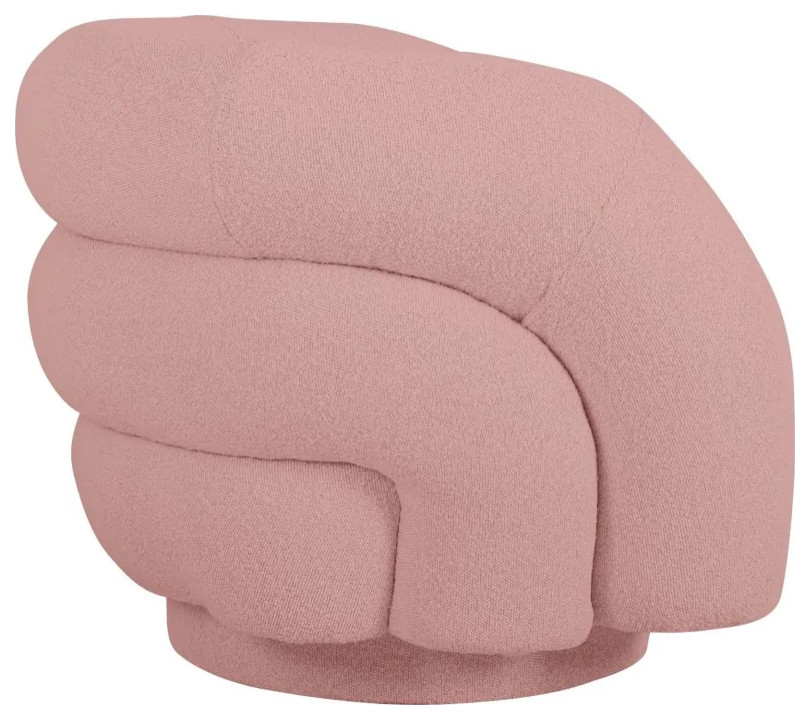 Mark Modern Pink Sherpa Accent Chair   Contemporary   Armchairs And Accent Chairs   by V.S.D Furniture  Houzz